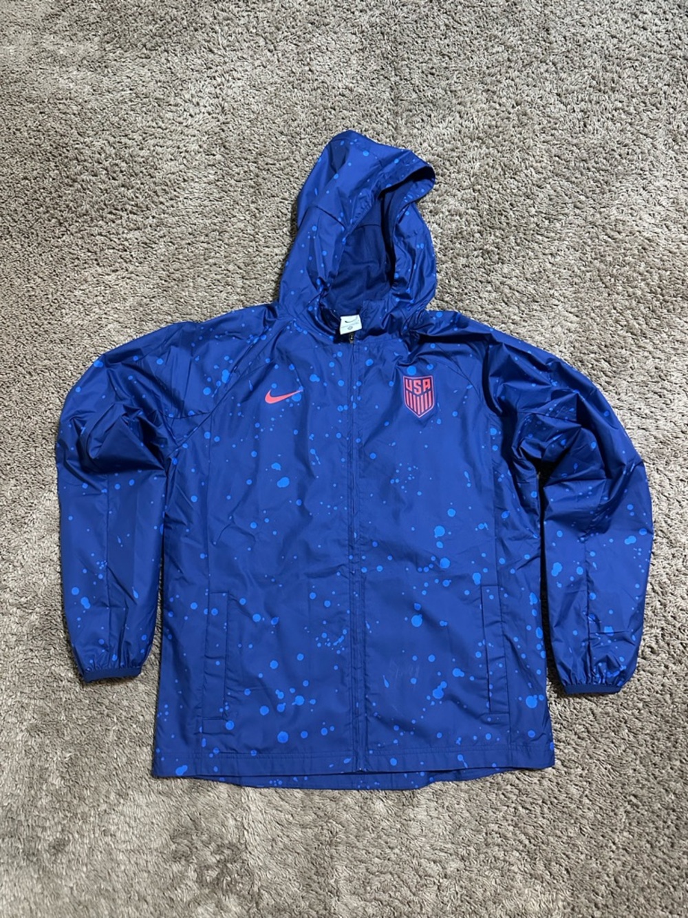 Vintage USA World Cup soccer “triple blue” jacket 00s size large